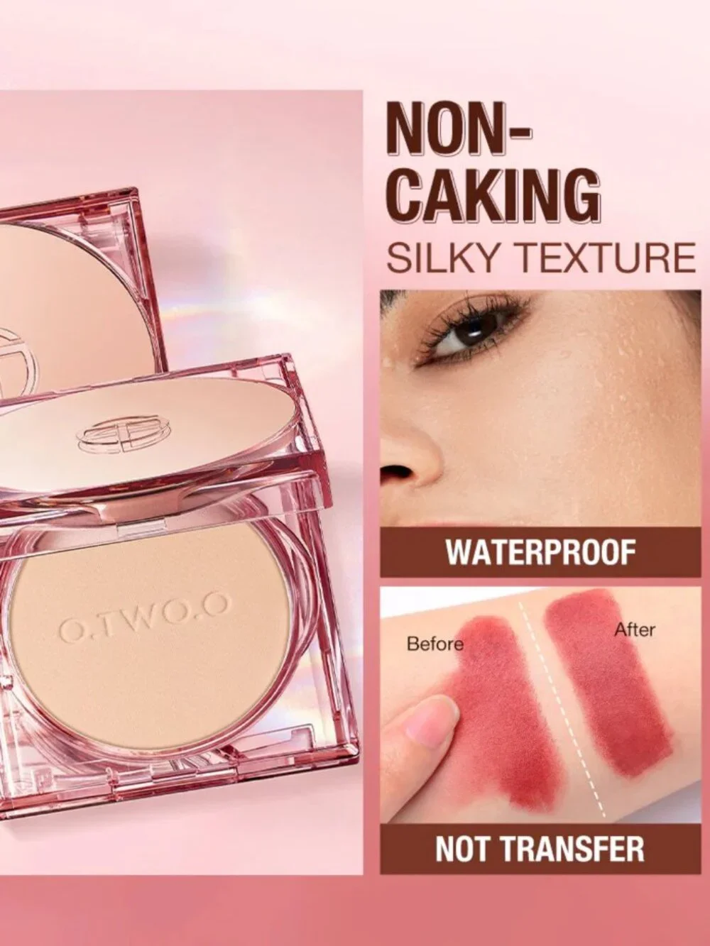 O.TWO.O Oil Control Matte Pressed Powder 0O.TWO.O O3 Warm Nude Shine-Free Finish